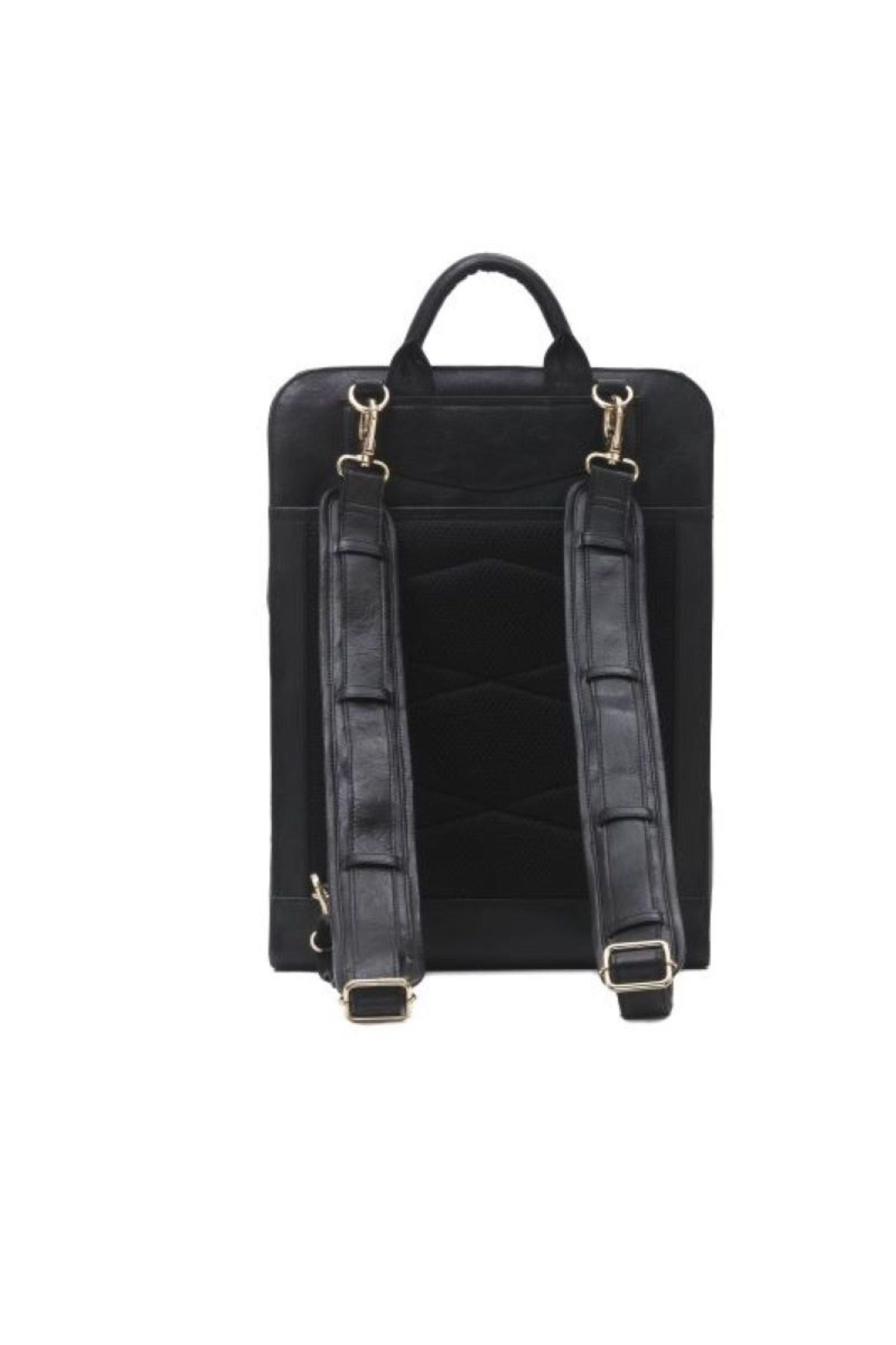 Dani - Black California Naked Leather Backpack