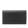 Ana - Black Safiano Cross Leather Wallet