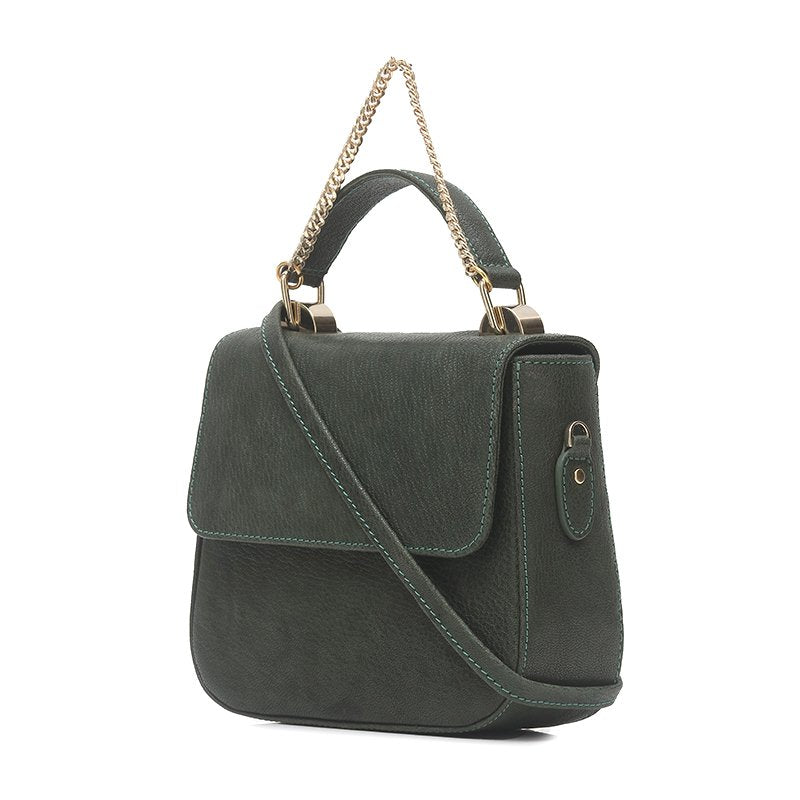 Maria - Emerald Nappa Naked Leather Cross Body