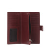 Wholesale - Wine Safiano Cross Leather Wallet