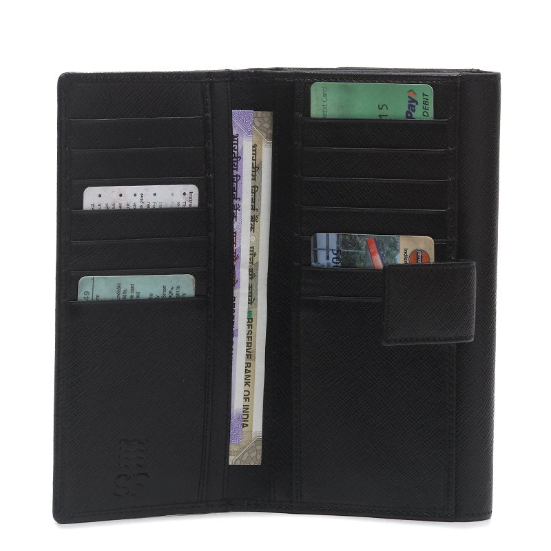 Wholesale - Black Safiano Cross Leather Wallet