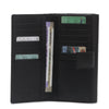 Ana - Black Safiano Cross Leather Wallet