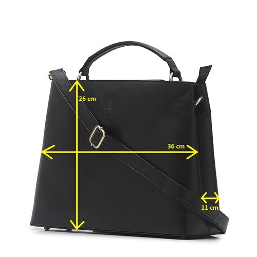 Wholesale - Black Saffiano Cross Leather Shoulder Bag